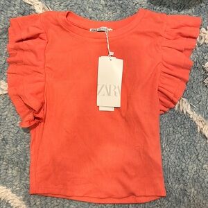 NEW ZARA RUFFLE TOP